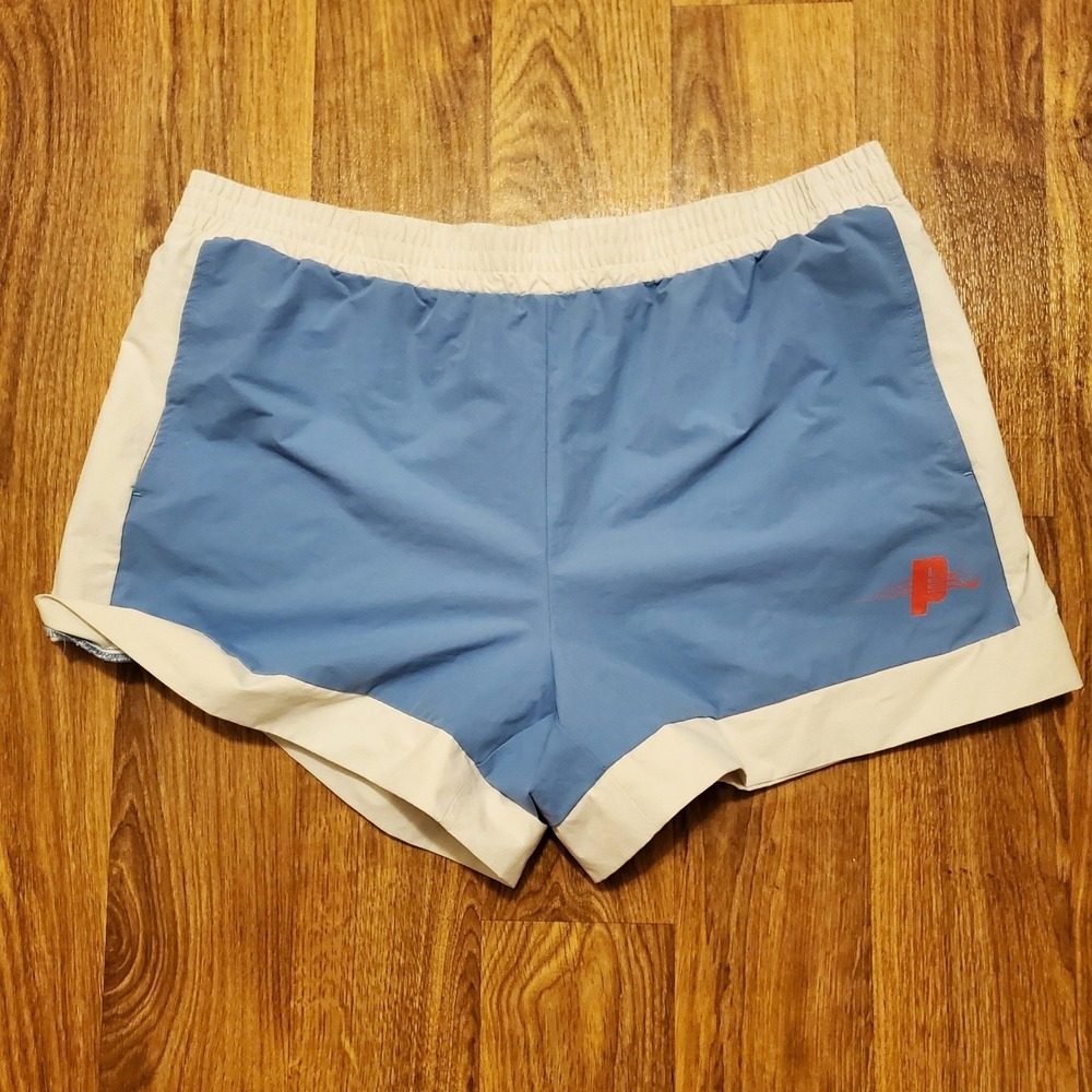Prince Pickleball Shorts Men 2XL Blue Colorblock Athletic Stretch Tennis